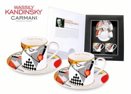 Filiżanki KANDINSKY 120 ml ze spodkiem komplet 2 szt. 046-0108