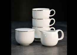 Garnitur do herbaty dla 6 osób 21 elementów PLUS Platin NZ166