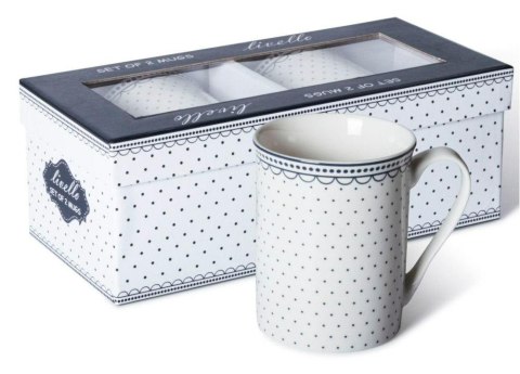 Kubki 350 ml komplet 2 sztuki Kropki CR9-27