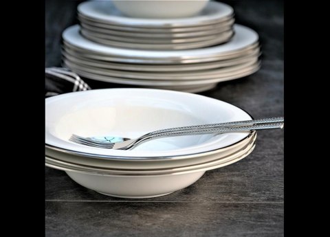 Serwis obiadowy dla 6 osób 20 elementów Plus Platin Villa Italia NZ165