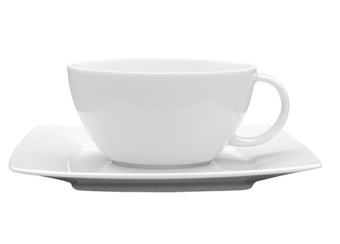 Filiżanka 280 ml ze spodkiem 17 cm VICTORIA Biała Lubiana