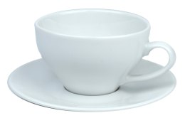 Filiżanka 300 ml ze spodkiem 17 cm PAULA Biała Lubiana