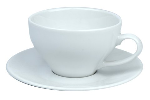 Filiżanka 300 ml ze spodkiem 17 cm PAULA Biała Lubiana