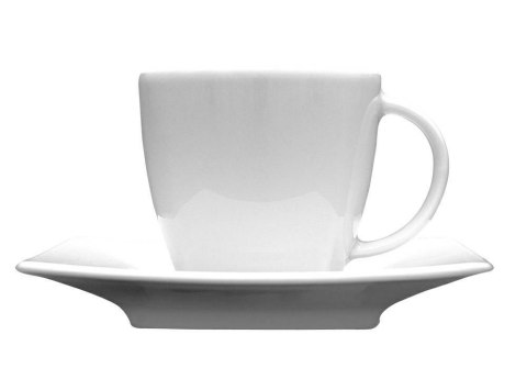 Filiżanka espresso 90 ml ze spodkiem 11,5 cm VICTORIA Biała Lubiana