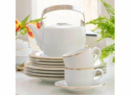 Garnitur do herbaty dla 6 osób 21 elementowy Plus Gold NZ161