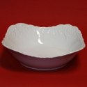 Salaterka kwadratowa 24 cm ROCOCO 0001 Biała Ćmielów