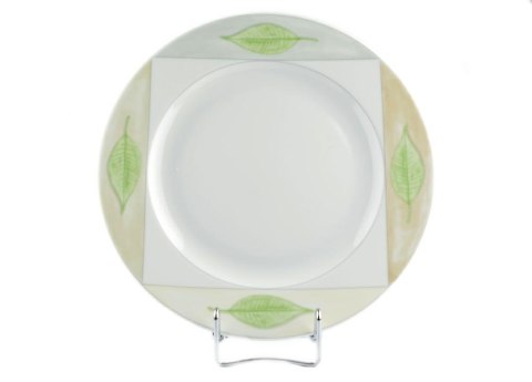 Talerz płytki 26 cm ROMA 2947 Zielony Listek Lubiana Talerz płytki 26 cm ROMA 2947 Zielony Listek Lubiana
