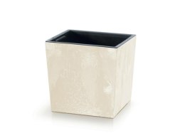 Doniczka 24 cm Urbi Square Low Effect Krem