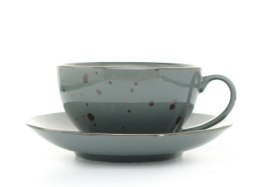 Filiżanka 450 ml ze spodkiem 17,5 cm Cottage Graphite 1080 Bogucice