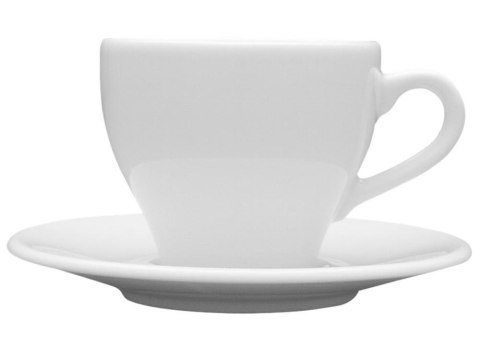Filiżanka espresso 70 ml ze spodkiem 12 cm PAULA Biała Lubiana Filiżanka espresso 70 ml ze spodkiem 12 cm PAULA Biała Lubiana