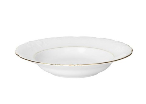 Talerz głęboki 22,5 cm Fryderyka Złota obwódka 3616 Talerz głęboki 22,5 cm Fryderyka Złota obwódka 3616