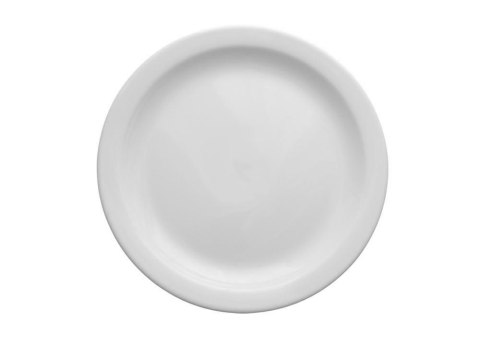 Talerz płytki 25 cm AMERYKA Biały Lubiana