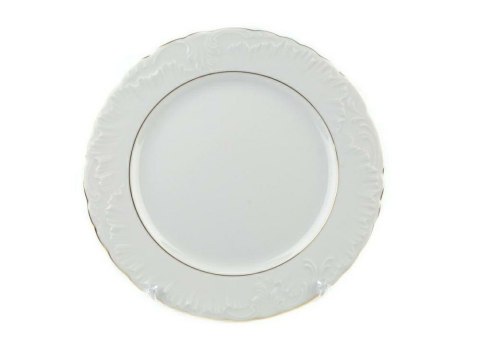 Talerz płytki 25 cm ROCOCO 3604 Złota Linia Ćmielów Talerz płytki 25 cm ROCOCO 3604 Złota Linia Ćmielów