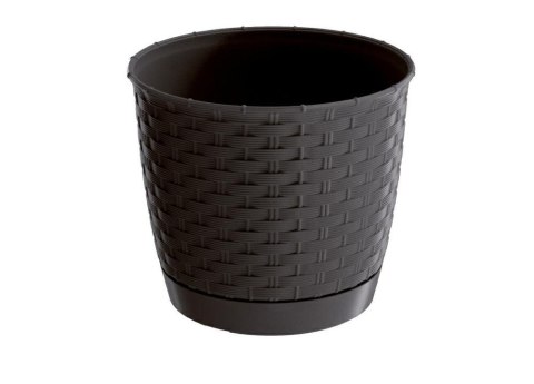 Doniczka z podstawką 16,5 cm RATOLLA DRLO165 Brązowa Doniczka z podstawką 16,5 cm RATOLLA DRLO165 Brązowa