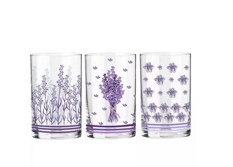 Szklanki do napojów-herbaty 270 ml.1942 .Lawenda PRL komplet 6 szt. Krosno Glass Szklanki do napojów-herbaty 270 ml.1942 .Lawenda PRL komplet 6 szt. Krosno Glass