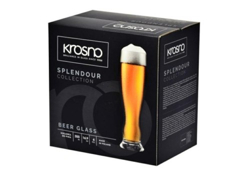 Szklanki do piwa przennego 500 ml 9879 SPLENDOUR komplet 6 sztuk Krosno Glass Szklanki do piwa przennego 500 ml 9879 SPLENDOUR komplet 6 sztuk Krosno Glass