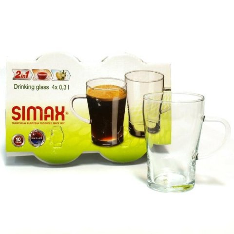 Szklanki żaroodporne 300 ml z uchem ORION 2622/4 komplet 4 sztuk Simax Szklanki żaroodporne 300 ml z uchem ORION 2622/4 komplet 4 sztuk Simax