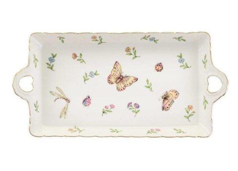 Taca prostokątna 30x15 cm LEDA IVORY Villa Italia AZ097 Taca prostokątna 30x15 cm LEDA IVORY Villa Italia AZ097