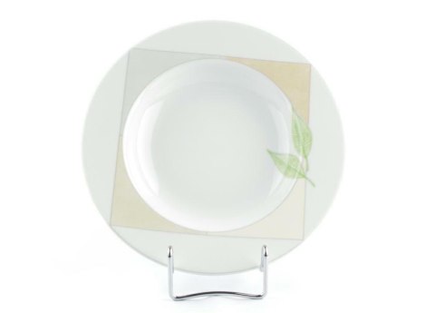 Talerz głęboki 22,5 cm ROMA 2947 Zielony Listek Lubiana Talerz głęboki 22,5 cm ROMA 2947 Zielony Listek Lubiana