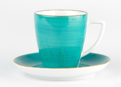 Filiżanka 200 ml ze spodkiem 14 cm BEATA / SONIA Turkus 6630L Lubiana Filiżanka 200 ml ze spodkiem 14 cm BEATA / SONIA Turkus 6630L Lubiana
