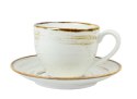 Filiżanka 300 ml ze spodkiem 16 cm Alumina Nostalgia White 1106 Bogucice