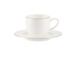Filiżanka espresso ze spodkiem BARI Platin Villa Italia 100 ml. ES638