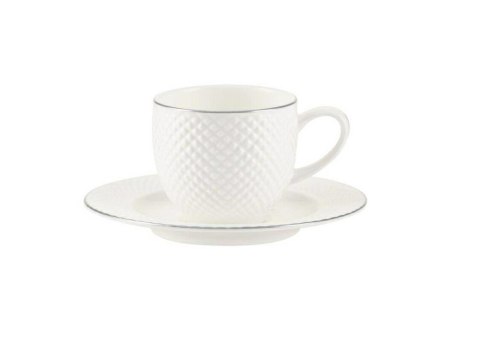 Filiżanka espresso ze spodkiem BARI Platin Villa Italia 100 ml. ES638 Filiżanka espresso ze spodkiem BARI Platin Villa Italia 100 ml. ES638