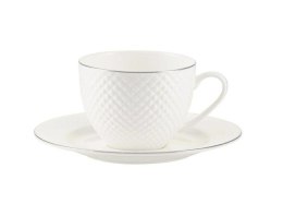 Filiżanka ze spodkiem BARI PLATIN 250 ml. ES639