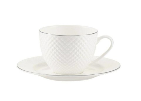 Filiżanka ze spodkiem BARI PLATIN 250 ml. ES639 Filiżanka ze spodkiem BARI PLATIN 250 ml. ES639