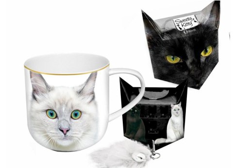 Kubek biały kot 500 ml 017-0023