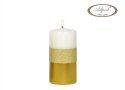 Świeca ozdobna Brilliant Gold 120/58 mm Biała KL-4