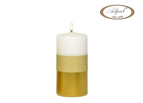 Świeca ozdobna Brilliant Gold 120/58 mm Biała KL-4 Świeca ozdobna Brilliant Gold 120/58 mm Biała KL-4