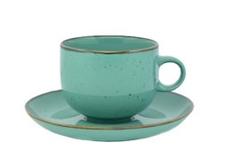 Filiżanka 260 ml ze spodkiem 15,5 cm RUSTIC GREEN Bogucice