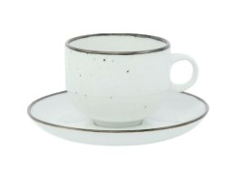 Filiżanka 260 ml ze spodkiem 15,5 cm RUSTIC SNOW Bogucice