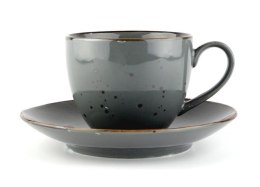 Filiżanka 300 ml ze spodkiem 16 cm Alumina Cottage Graphite 1080