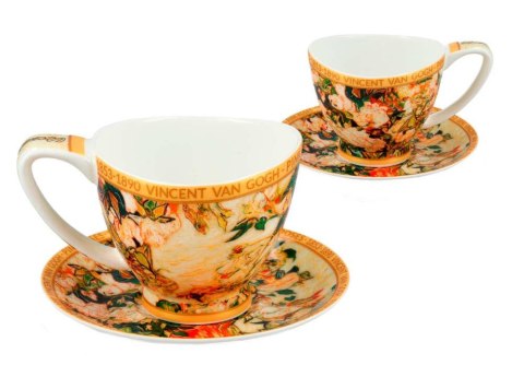 Filiżanka 350 ml Big Vanessa V. van Gogh Wazon z Różami Carmani 830-1003