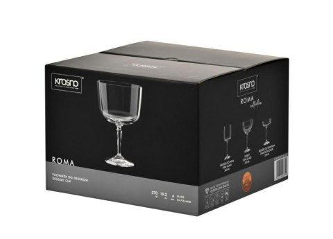 Pucharki 570 ml Roma Krosno Glass komplet 4 szt. Pucharki 570 ml Roma Krosno Glass komplet 4 szt.