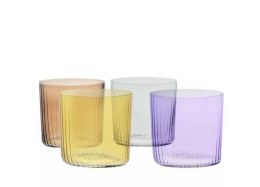 Szklanki kolorowe 350 ml DEKO 4 sztuki Krosno Glass