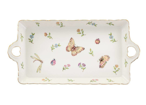 Taca prostokątna 30x15 cm LEDA IVORY Villa Italia AZ097 Taca prostokątna 30x15 cm LEDA IVORY Villa Italia AZ097