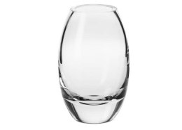 Wazon beczułka grube szkło 17,5 cm Krosno Glass