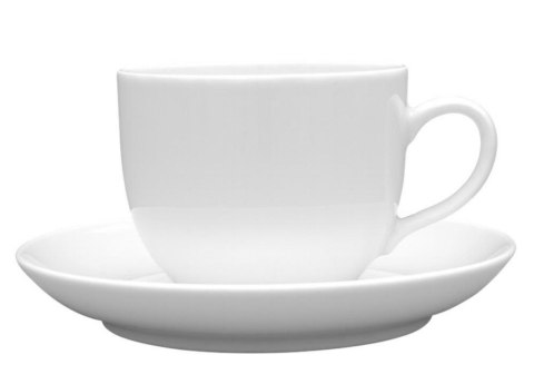 Filiżanka 200 ml ze spodkiem 13,5 cm DOROTA biała 3800 Filiżanka 200 ml ze spodkiem 13,5 cm DOROTA biała 3800