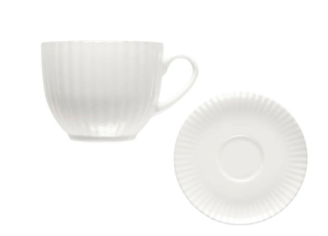 Filiżanka 200 ml ze spodkiem 14,5 cm DAISY Biały Lubiana Filiżanka 200 ml ze spodkiem 14,5 cm DAISY Biały Lubiana