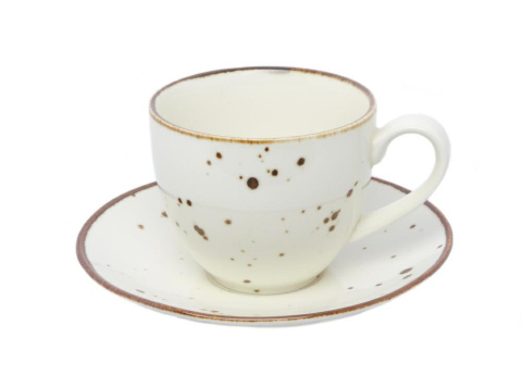 Filiżanka 300 ml ze spodkiem 16 cm Alumina COTTAGE CREAM Bogucice 0988 Filiżanka 300 ml ze spodkiem 16 cm Alumina COTTAGE CREAM Bogucice 0988