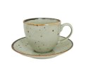 Filiżanka 300 ml ze spodkiem 16 cm Alumina COTTAGE GREEN TEA 1220 Bogucice