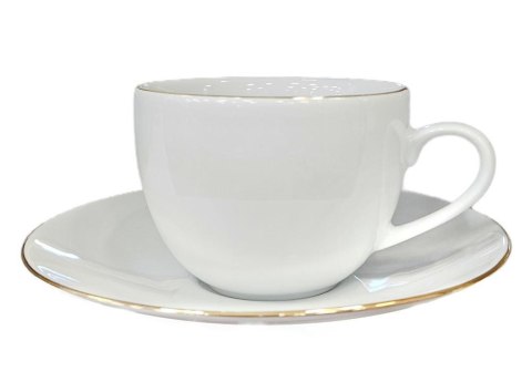 Filiżanka 320ML spodek 16cm dekoracja BASE GOLD Bogucice Filiżanka 320ML spodek 16cm dekoracja BASE GOLD Bogucice