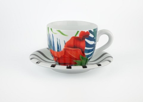 Filiżanka jumbo 450 ml ze spodkiem 18 cm TROPICO 1037 Bogucice