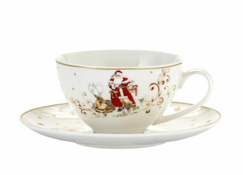 Filiżanki świąteczne 350 ml ze spodkami 555-7134 Marco-Polo