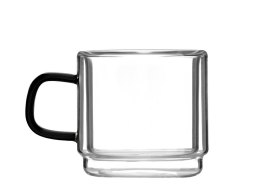 Filiżanki termiczne do espresso 80 ml komplet 2 sztuk CARBON 8548 Vialli Design
