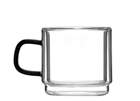Filiżanki termiczne do espresso 80 ml komplet 2 sztuk CARBON 8548 Vialli Design Filiżanki termiczne do espresso 80 ml komplet 2 sztuk CARBON 8548 Vialli Design