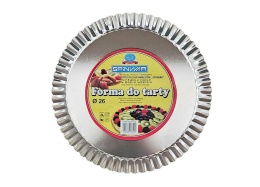 Forma 26 cm do tarty 162-192 Srebrna Spinwar